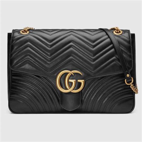 black gucci marmont shoulder bag|Gucci Marmont large shoulder bag.